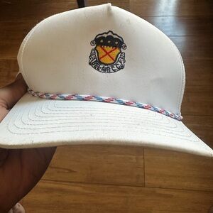 Bel-Air Country Club White Cap with Embroidered Crest